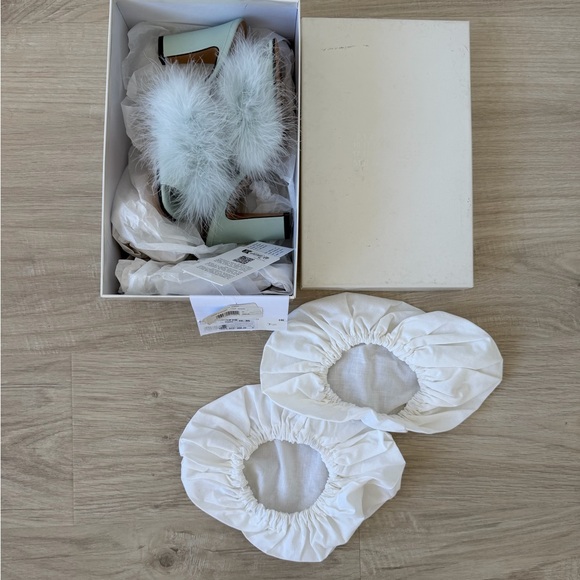 Maison Margiela feather sandals in blue size 35 - Picture 2 of 8